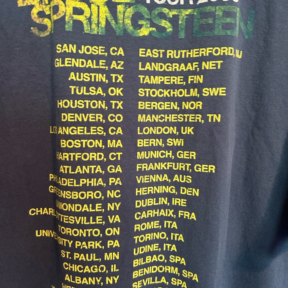 Bruce Springsteen Working On A Dream Tour 2009 Graphic T-Shirt Size XL - Picture 5 of 8